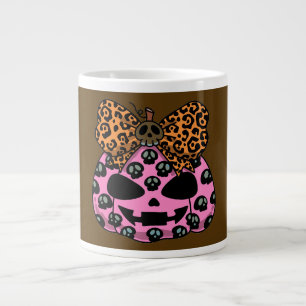 Halloween,Skull Pattern ,Face Pumpkin, Modern Large Coffee Mug