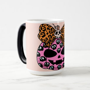 Halloween,Skull Pattern ,Face Pumpkin, Modern Magic Mug