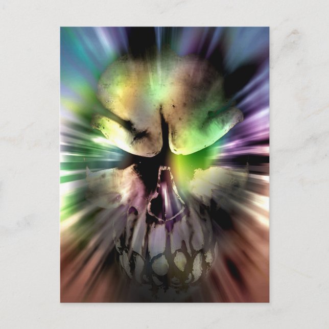 Halloween Skull Postcard (Front)