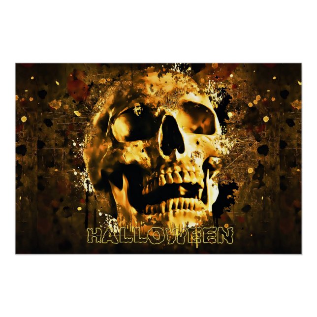Halloween Skull Poster (Front)