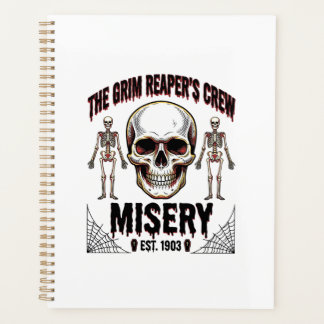 Halloween Skull Scary Creepy Vintage Story_1 Planner