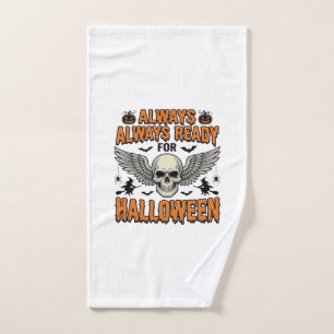 Halloween Skull Shirt Vintage Engraving Spooky Quo Hand Towel