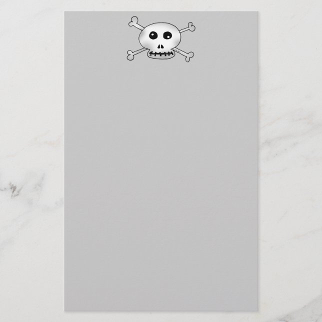 Halloween skull stationery (Front)