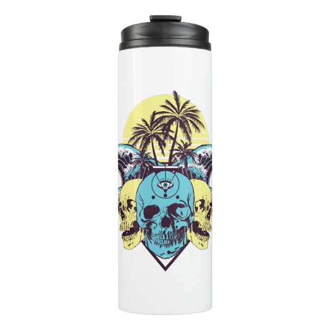 Halloween skull                thermal tumbler (Front)