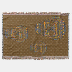 Halloween Skull Throw Blanket