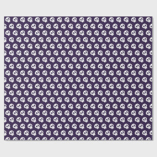 halloween skull wrapping paper