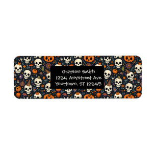 Halloween Skulls and Jack O'Lanterns