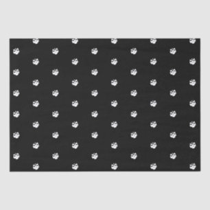 Halloween skulls black and white pattern tissue paper