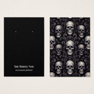 Halloween Skulls Earring Display Card