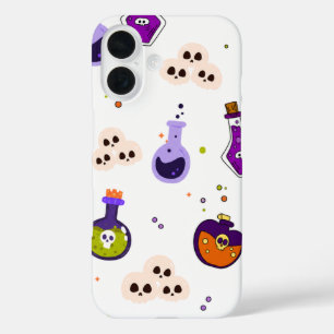 Halloween Skulls Potion Bottles Phone Case