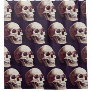 Halloween Skulls: Spooky Seamless Pattern.