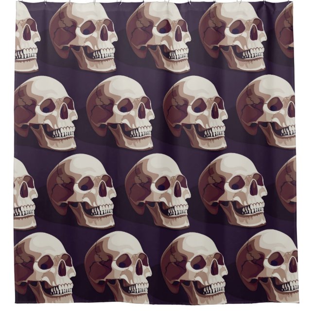 Halloween Skulls: Spooky Seamless Pattern. (Front)
