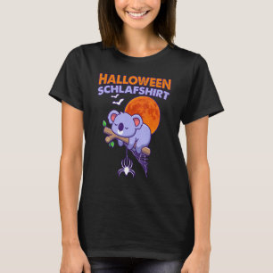 Halloween Sleep Koala Bear In German T-Shirt