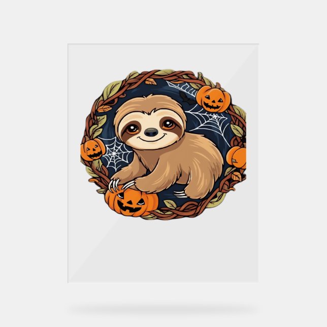 Halloween, Sloth, 31 octobre, Thanksgiving Class (Recto)