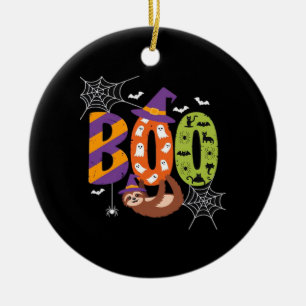 Halloween Sloth Boo Lazy Essential T-Shirt Ceramic Ornament