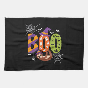 Halloween Sloth Boo Lazy Essential T-Shirt Kitchen Towel