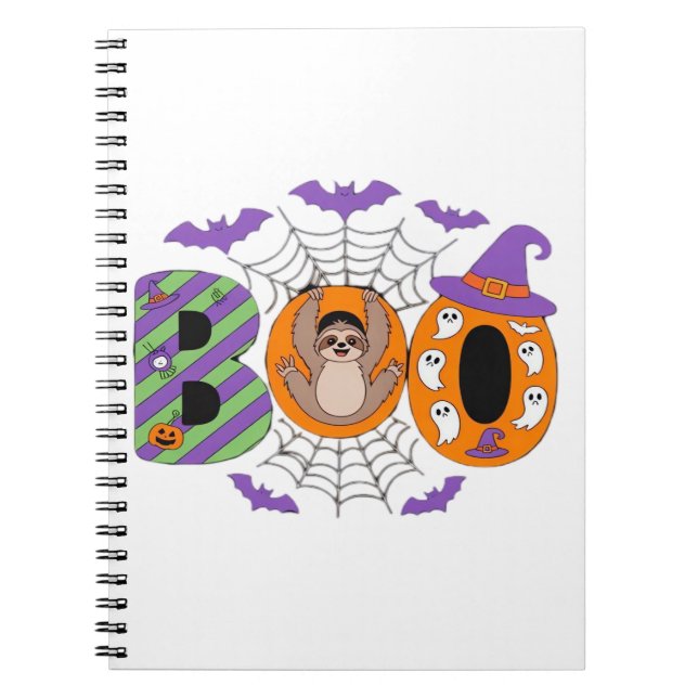 Halloween Sloth Cute Essential T-Shirt Notebook (Front)
