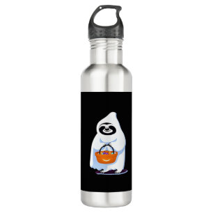 Halloween sloth dressed as ghost going trick or tr 710 ml water bottle