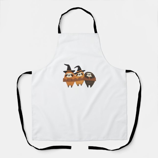 Halloween Sloth Essential T-Shirt Apron (Front)