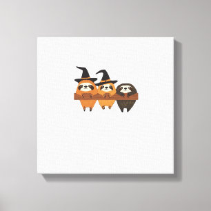 Halloween Sloth Essential T-Shirt Canvas Print
