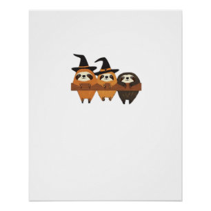 Halloween Sloth Essential T-Shirt Poster
