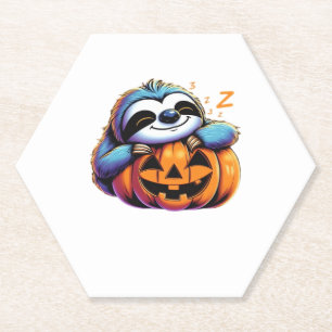 Halloween Sloth Lover Costume Essential T-Shirt Paper Coaster