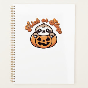 Halloween Sloth Trick or Sleep Cute Sloth Pumpkin Planner