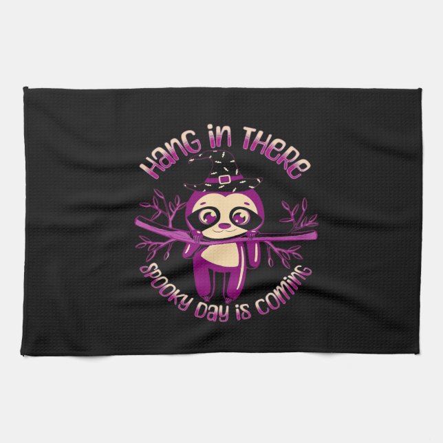 Halloween Sloth (ver.1) Classic T-Shirt Kitchen Towel (Horizontal)