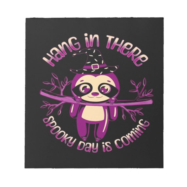 Halloween Sloth (ver.1) Classic T-Shirt Notepad (Front)