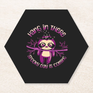 Halloween Sloth (ver.1) Classic T-Shirt Paper Coaster