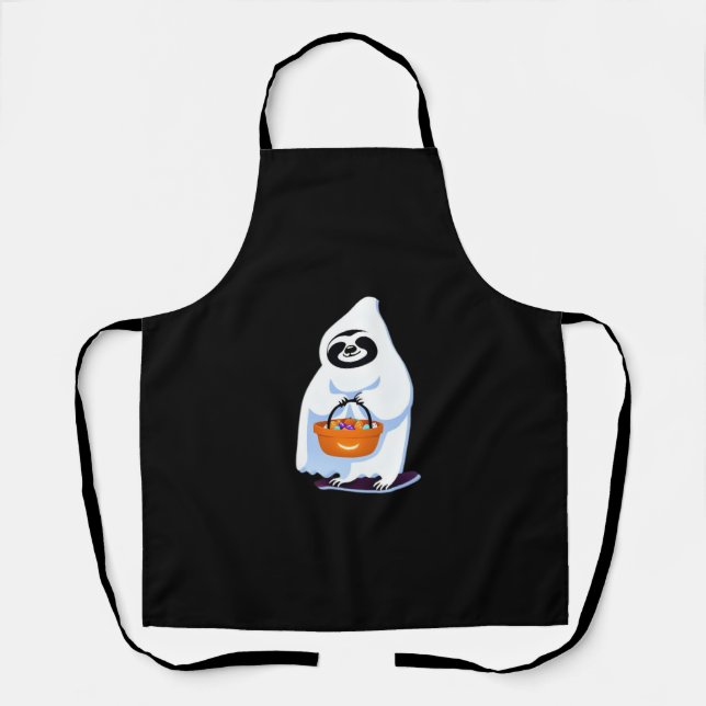 Halloween Slothful Design, This is my Human Costum Apron (Front)