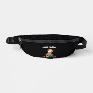 Halloween Slothful Design, This is my Human Costum Fanny Pack