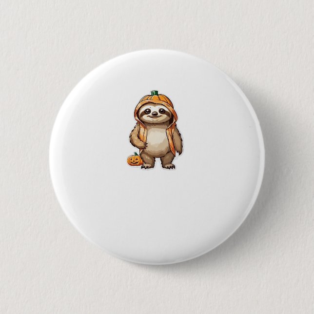 Halloween Slothster Essential T-Shirt 2 Inch Round Button (Front)