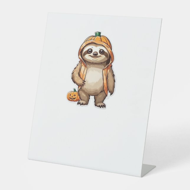 Halloween Slothster Essential T-Shirt Pedestal Sign (Front)