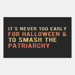 Halloween & Smash The Patriarchy I Sticker