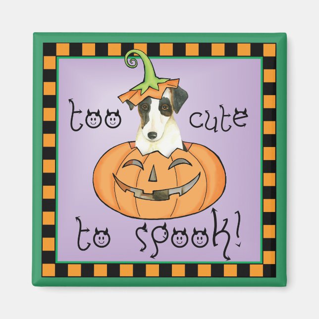 Halloween Smooth Fox Terrier Magnet (Front)