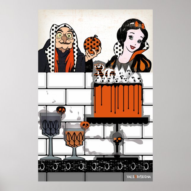Halloween Snow White poison and cake poster (Front)