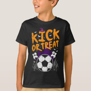 Halloween Soccer Kick Or Treat Football Costume Bo T-Shirt