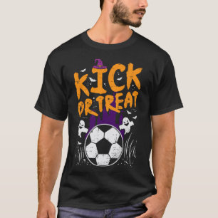 Halloween Soccer Kick Or Treat Footbyll Costume Bo T-Shirt