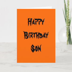 Halloween Son Card