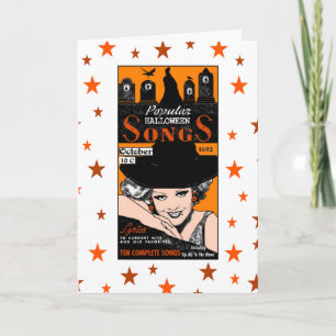 Halloween Songstress Greeting Card