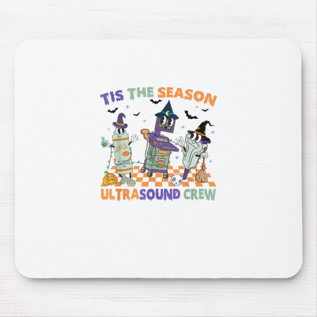 Halloween Sonography Retro Tis The Season Ultrasou Mouse Pad (Front)