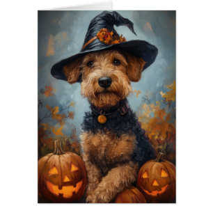 Halloween sorcière Airedale