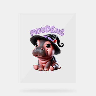 Halloween Sorcière Moo-Deng Hippo Bébé mou Pygmée