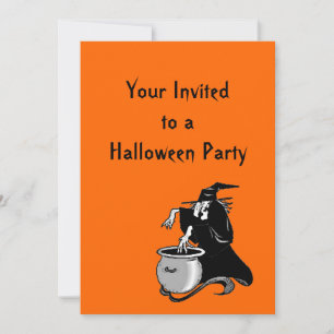Halloween sorcières Brew Party Invitation