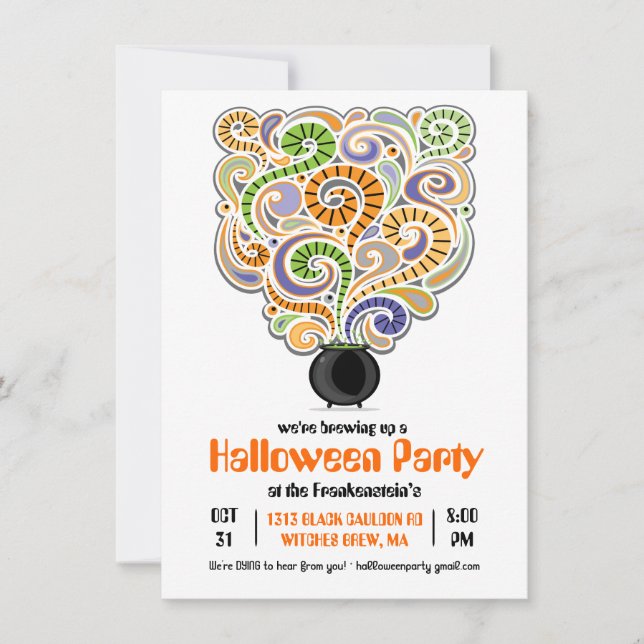 Halloween sorcières Brew Party Invitation I (Devant)