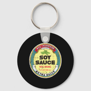 Halloween Soy Sauce Funny Group Food Costume Women Keychain