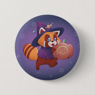 Halloween Space Panda 2 Inch Round Button
