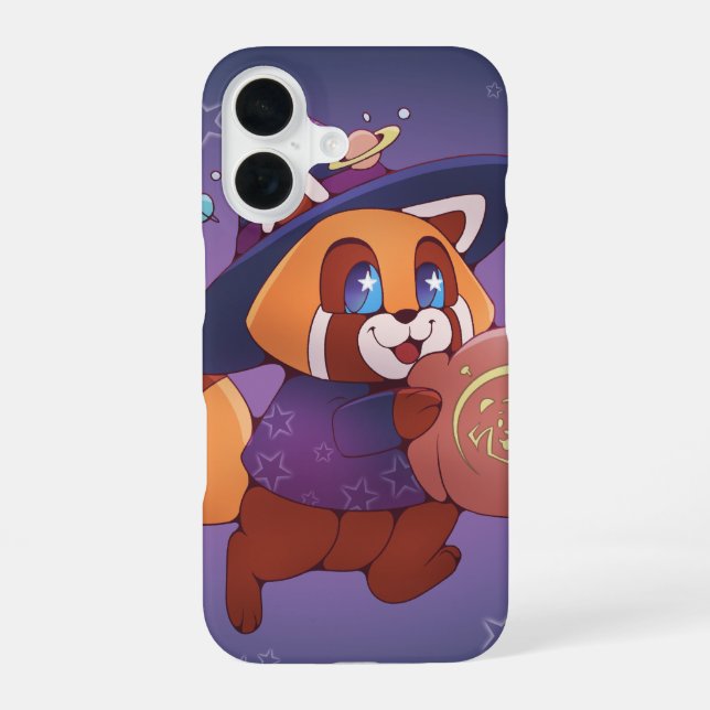Halloween Space Panda iPhone 16 Case (Back)