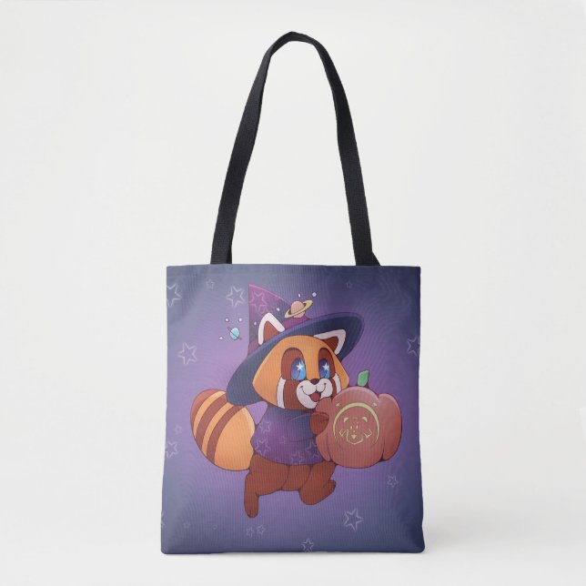 Halloween Space Panda Tote Bag (Front)